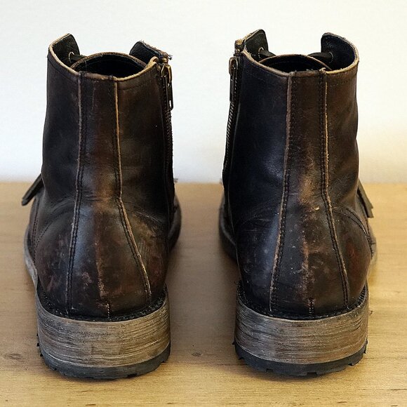 Freebird by Steven PENDLETON Men's Black Distressed Military Boots 12 US - Picture 4 of 16